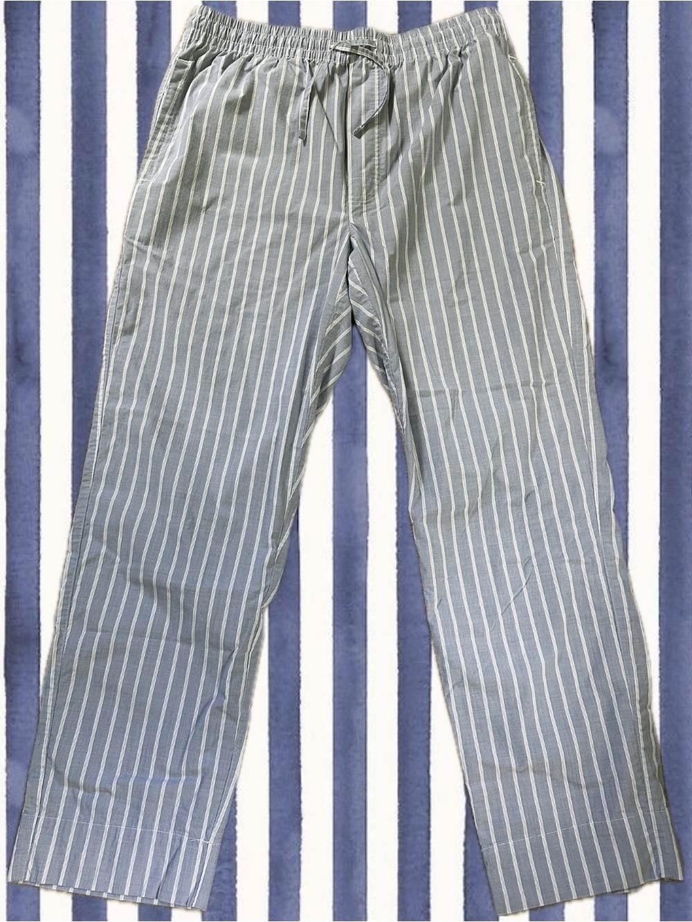 Coastal American Eagle Blue & White Striped Women’s Luxury Lounge Pants